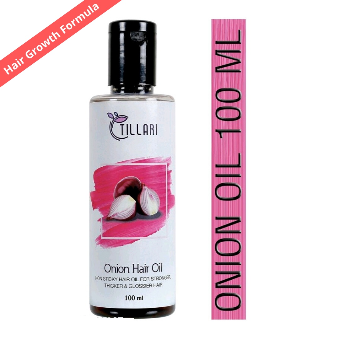 Tillari Onion Hair Oil 100ml - Hair Growth Formula (Read Reviews Below)